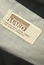 Load image into Gallery viewer, 1970’S MONTGOMERY WARD MADE IN USA BLACK WESTERN BOOTCUT DENIM JEANS 32 X 30
