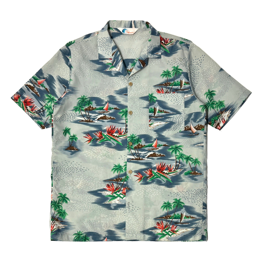 1980’S ISLANDER MADE IN USA HAWAIIAN S/S B.D. SHIRT SMALL