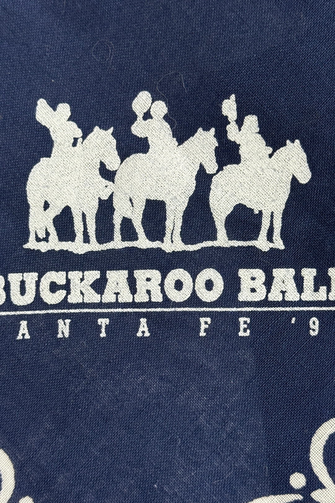 1990’S SANTA FE BUCKAROO BALL MADE IN USA SELVEDGE PAISLEY BANDANA