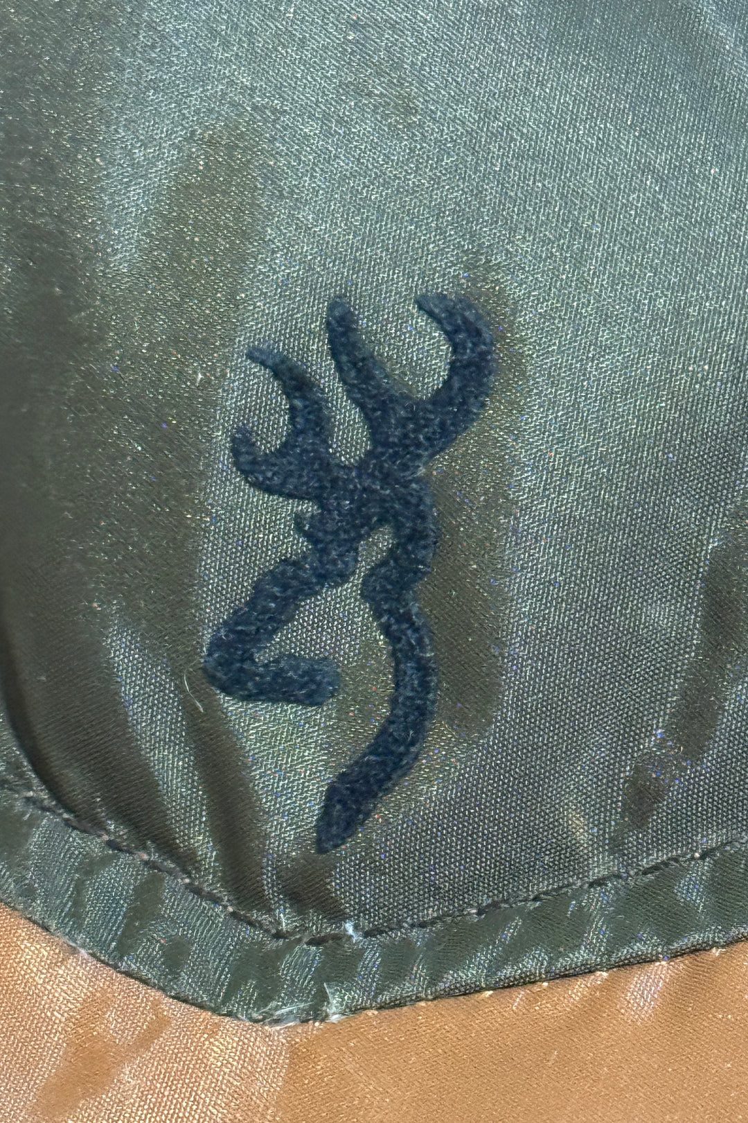 1970’S BROWNING MADE IN USA CROPPED WESTERN TWO TONE QUILTED GOOSE DOWN PUFFER VEST LARGE