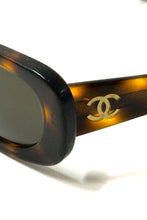 Load image into Gallery viewer, 2000’S CHANEL MADE IN ITALY TORTOISE SHELL CAT EYE SUNGLASSES
