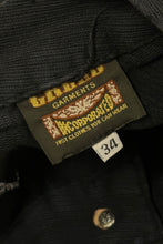 Load image into Gallery viewer, 1990’S GREED GARMENTS INC MADE IN USA BLACK WOVEN BAGGY JEANS 34 X 30
