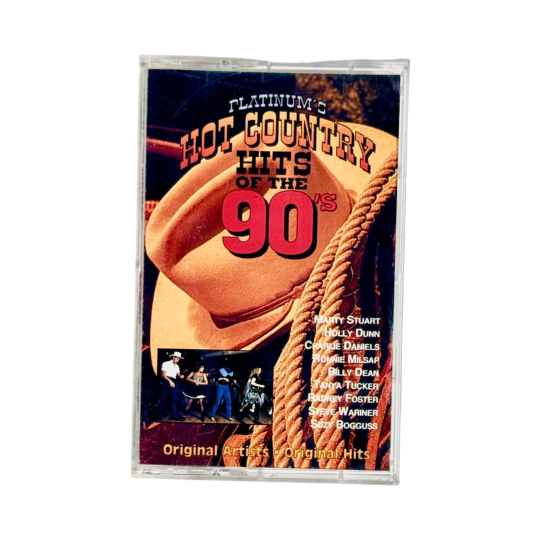 HOT COUNTRY HITS OF THE 90’S CASSETTE TAPE