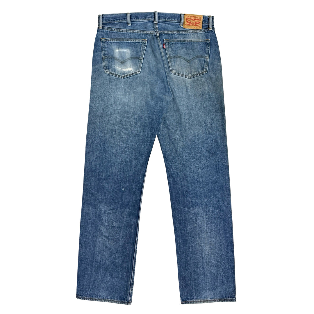 1990’S LEVI’S 501 PERFECT WASH FADED DENIM JEANS 38 X 36