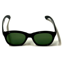 Load image into Gallery viewer, 1960’S BLACK WAYFARER STYLE MADE IN USA SUNGLASSES
