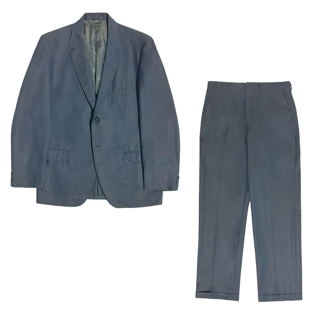 1950’S MARX MADE UNION MADE IN USA 🦈 GRAY SHARKSKIN SUIT 40R