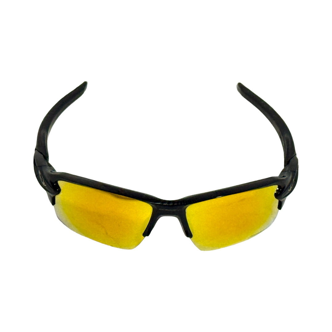 2000’S OAKLEY MADE IN USA FLAK 2.0 XL BLACK FRAME RUNNING SUNGLASSES