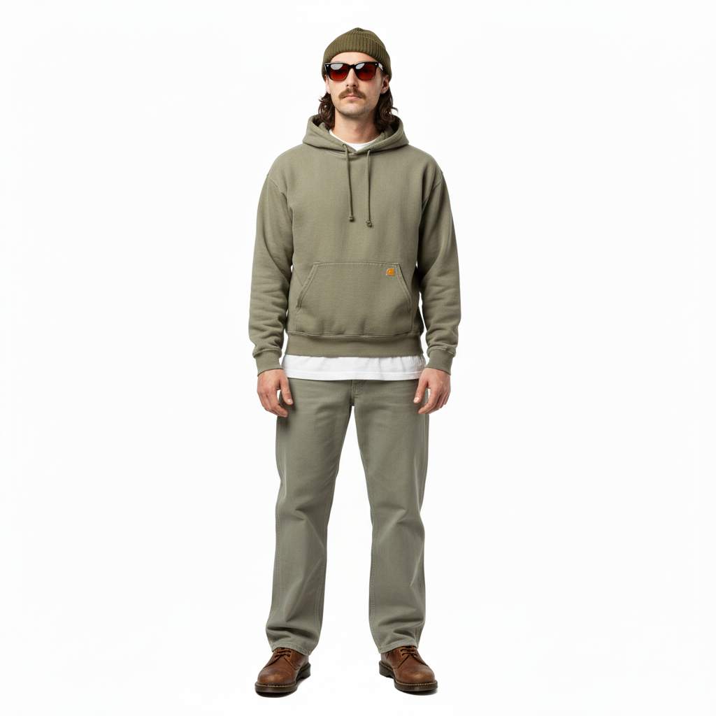 1990’S CARHARTT GRAY DUCK CANVAS CARPENTER WORKWEAR PANTS 30 X 34