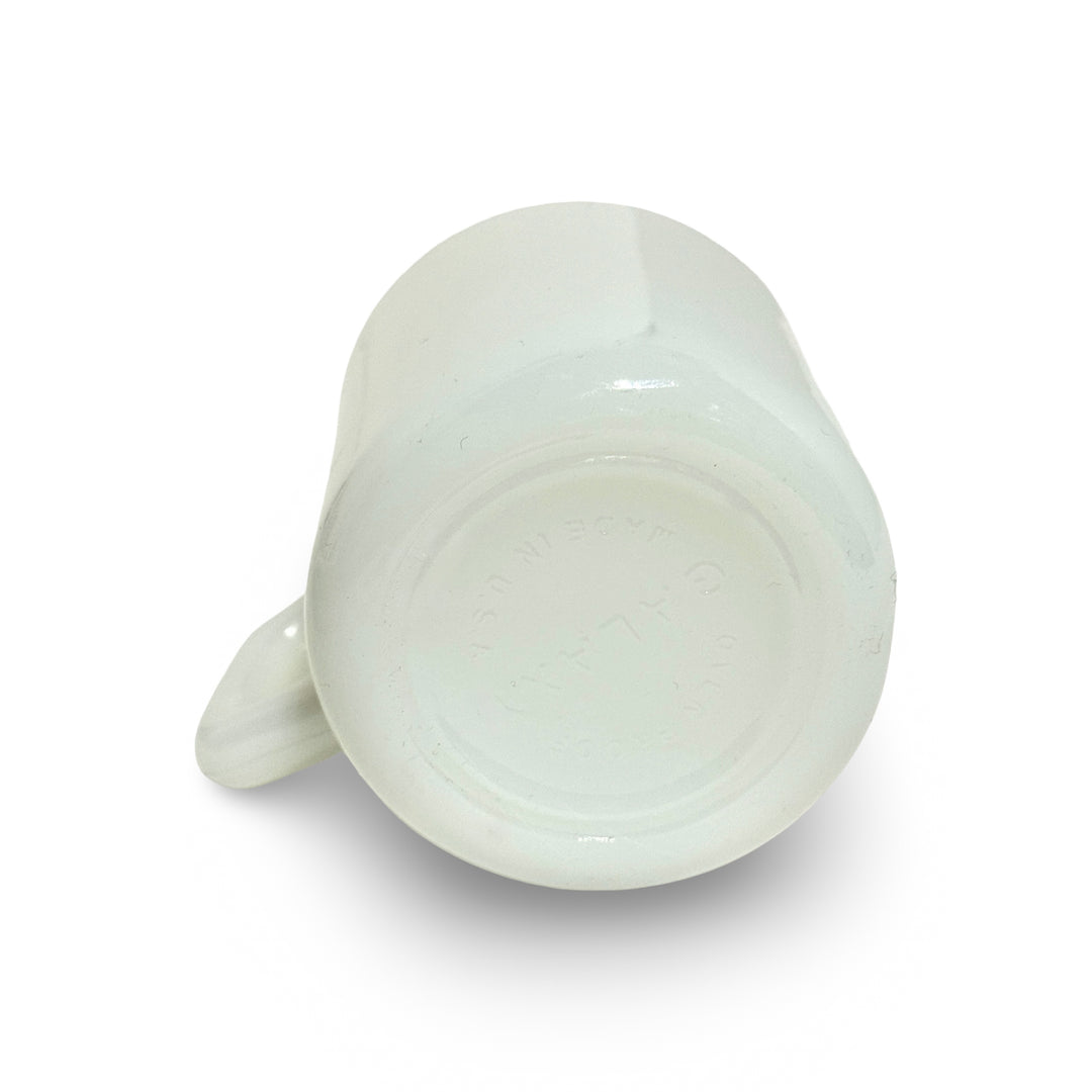 1960’S GALAXY MADE IN USA “NM STATE FAIR” MILK GLASS COFFEE MUG