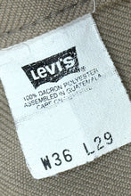 Load image into Gallery viewer, 1990&#39;S LEVI’S 517 MADE IN USA STAPREST KHAKI COWBOY CUT PANTS 36 X 26
