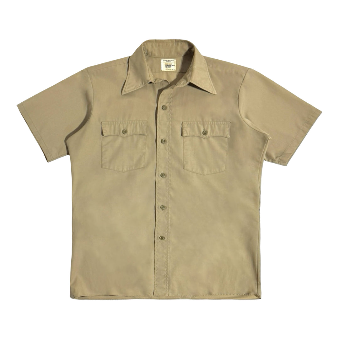 1970’S BIG MAC MADE IN USA COTTON SAFARI S/S SHIRT MEDIUM