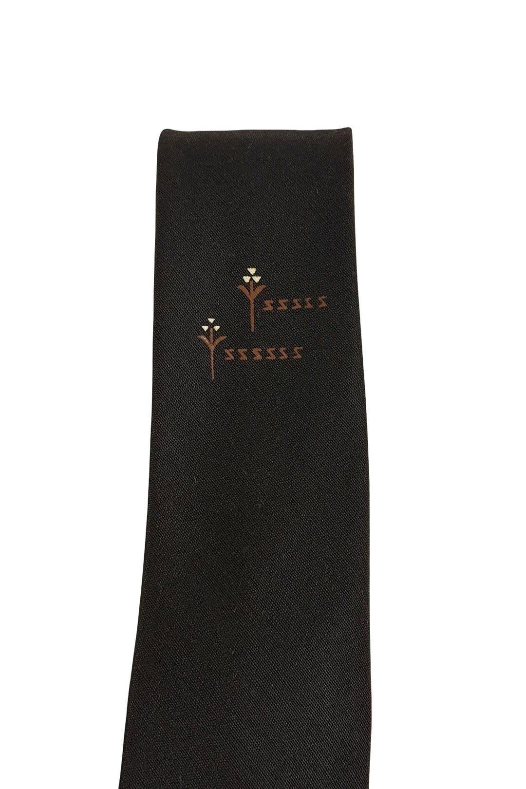 1950’S PRINTED SILK SKINNY NECKTIE