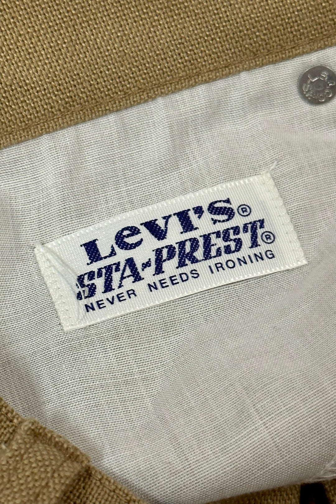 MASK X LEVI'S 517 MADE IN USA HAND CHAINSTITCHED WESTERN STAPREST BURLAP COWBOY CUT PANTS 30 X 30
