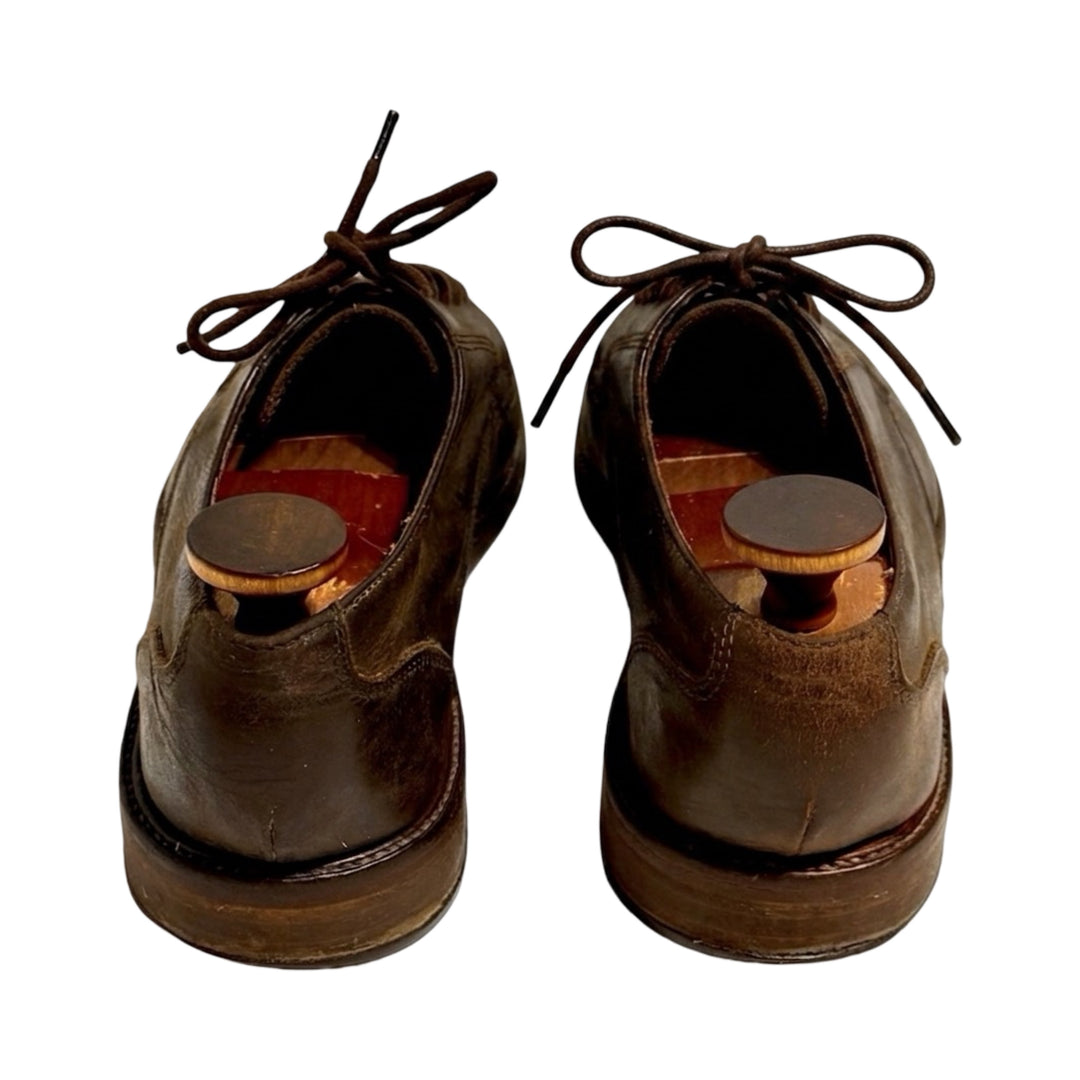 2000’S OUR LEGACY MADE IN USA NORWEGIAN DERBY BROWN LEATHER SHOES EU 43 / US 10