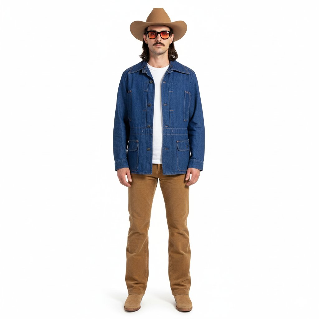 1970’S STAR DENIM MADE IN USA JEAN CHORE JACKET COAT MEDIUM