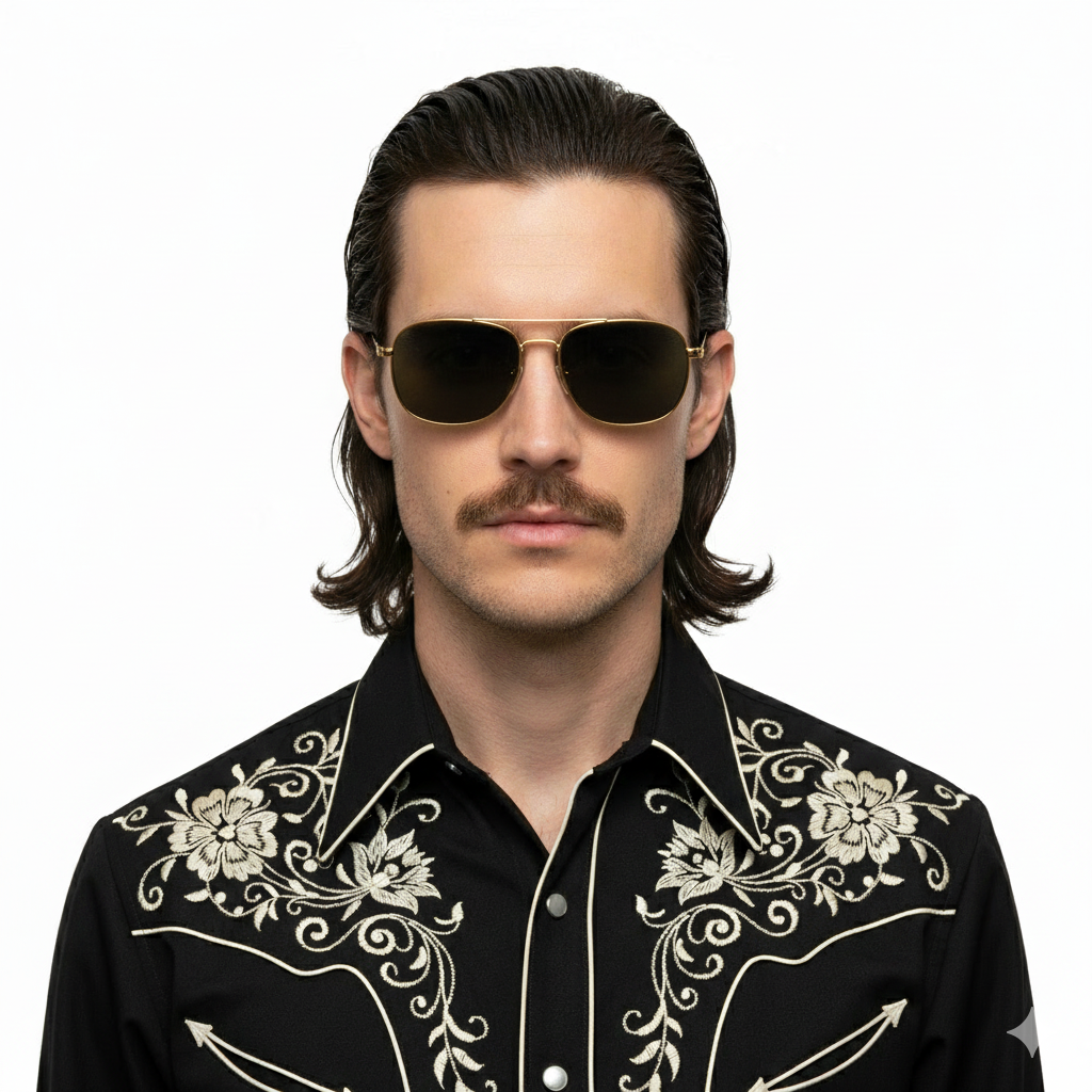 1990’S RAY BAN MADE IN ITALY CARAVAN GOLD WIRE FRAME SMOKE LENSE AVIATOR SUNGLASSES