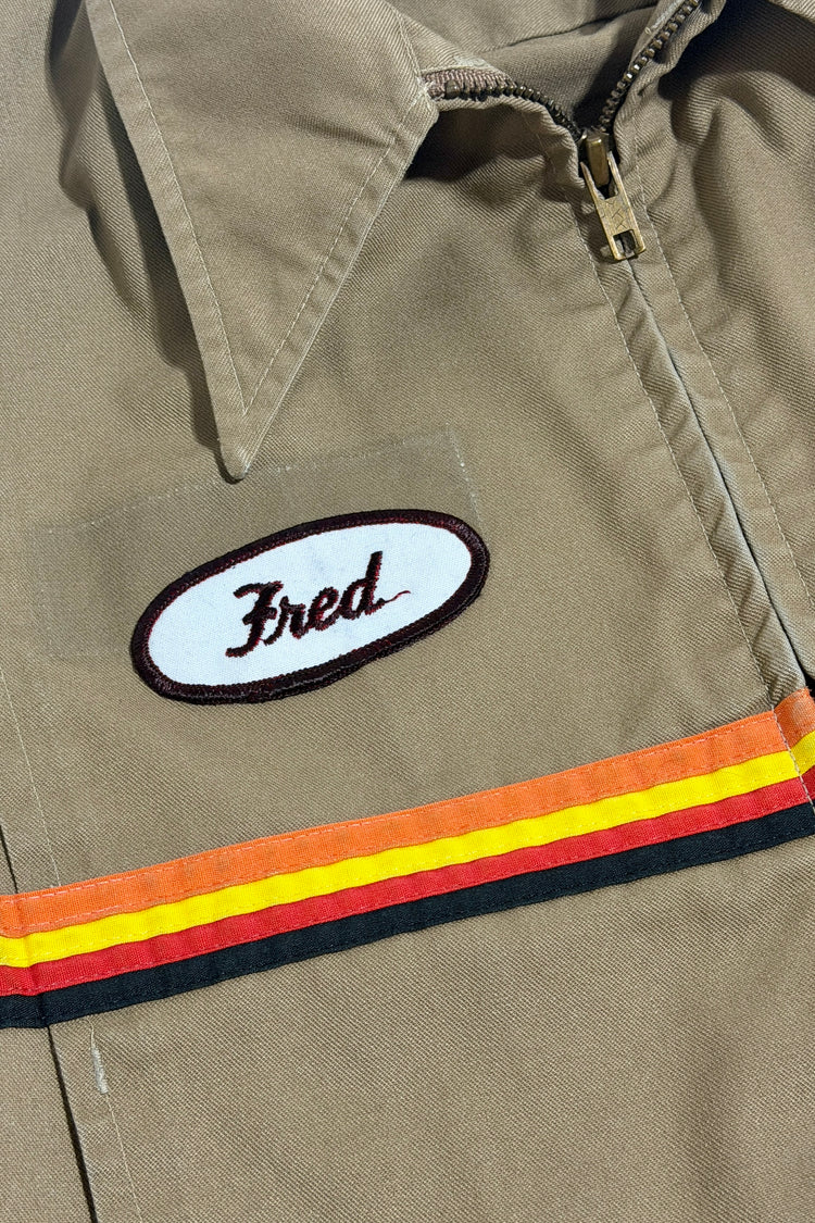 Fred name patch and zipper