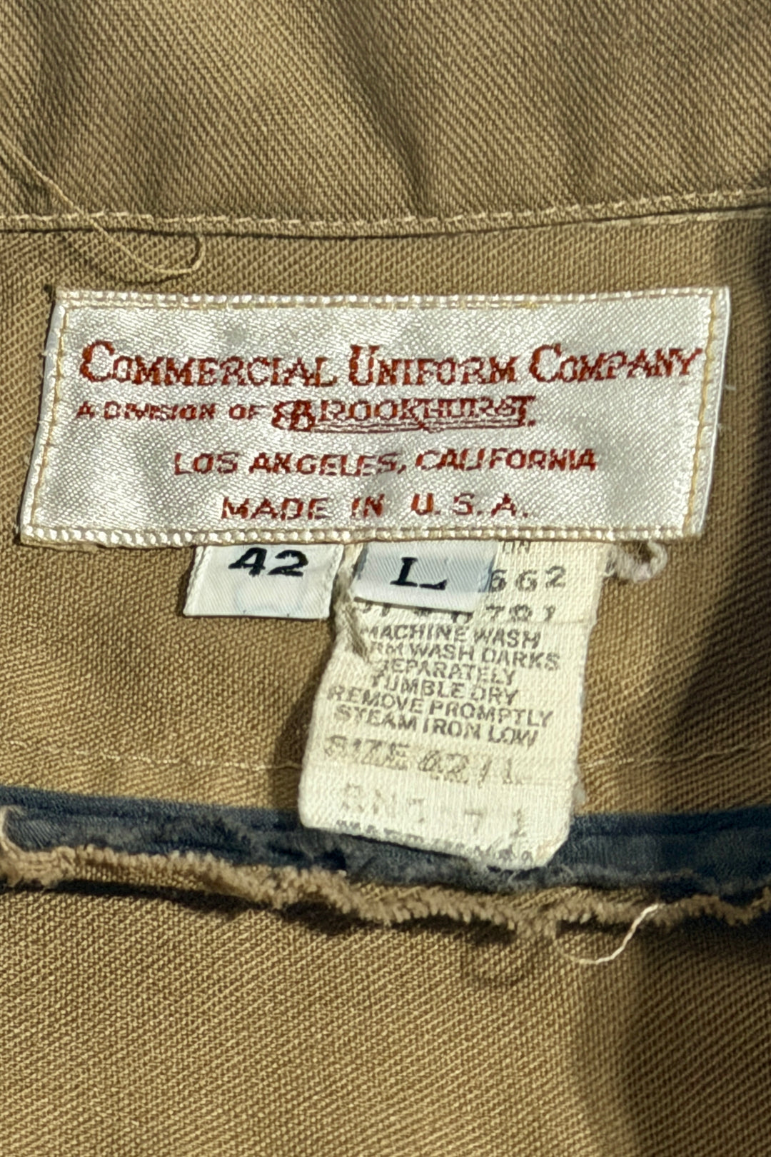 Commercial Uniform Company tag