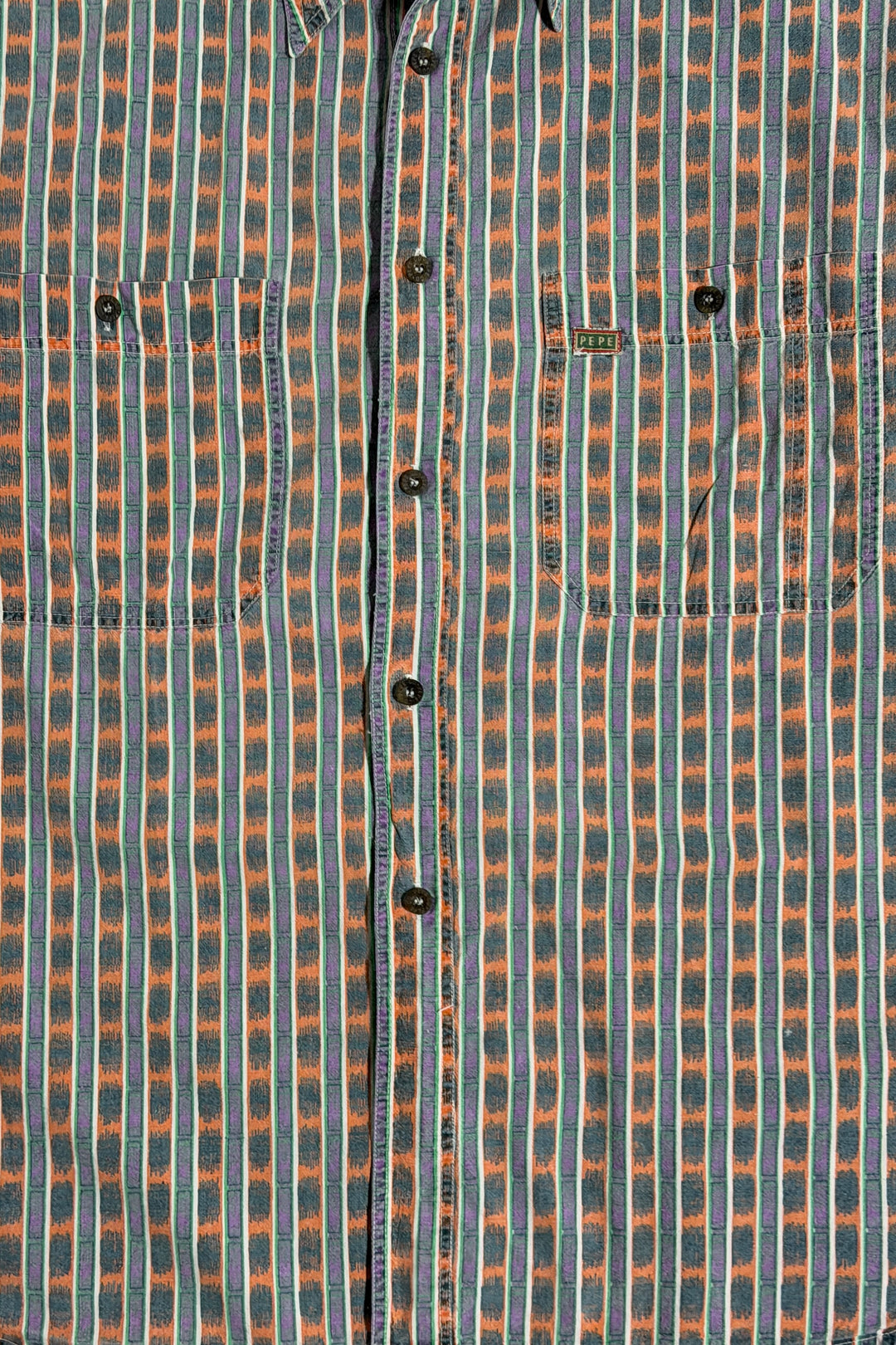 Pepe Jeanswear plaid shirt front detail