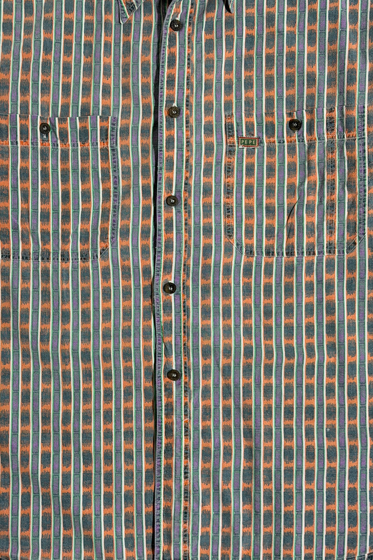 Pepe Jeanswear plaid shirt front detail