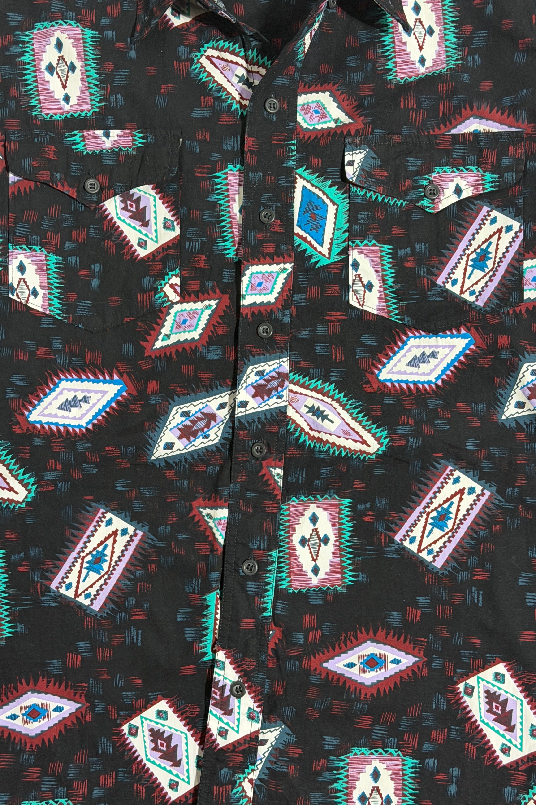 Painted Mesa shirt detail