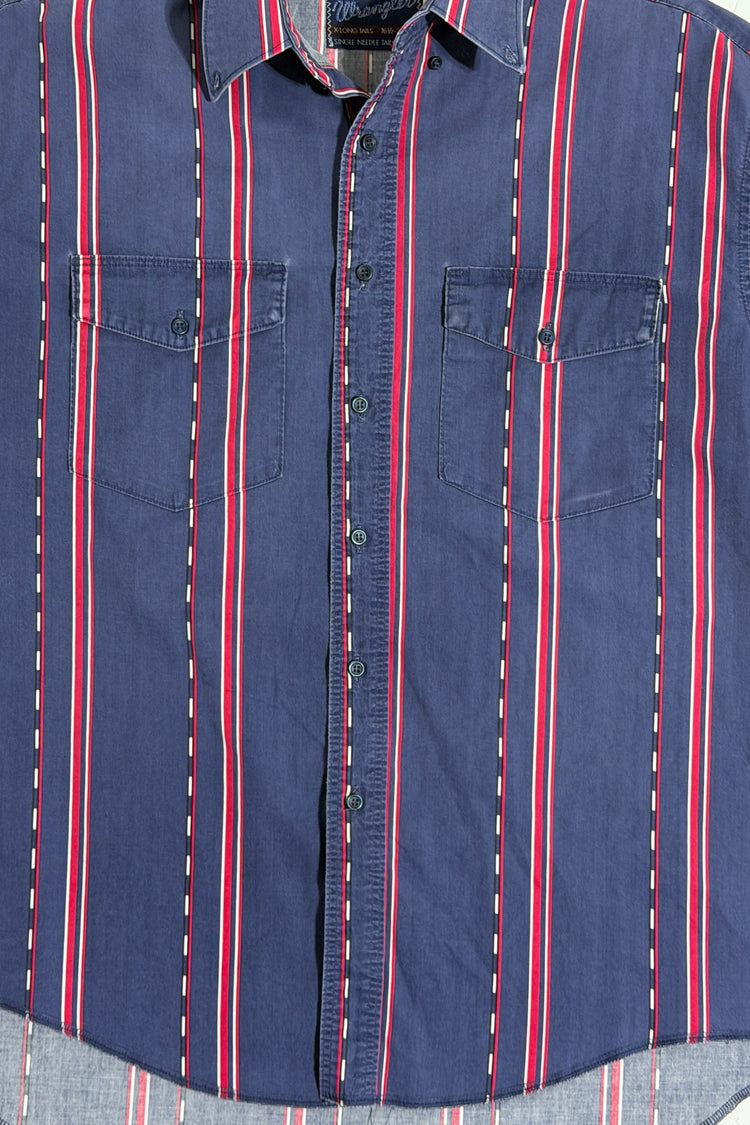 Wrangler stripe shirt detail