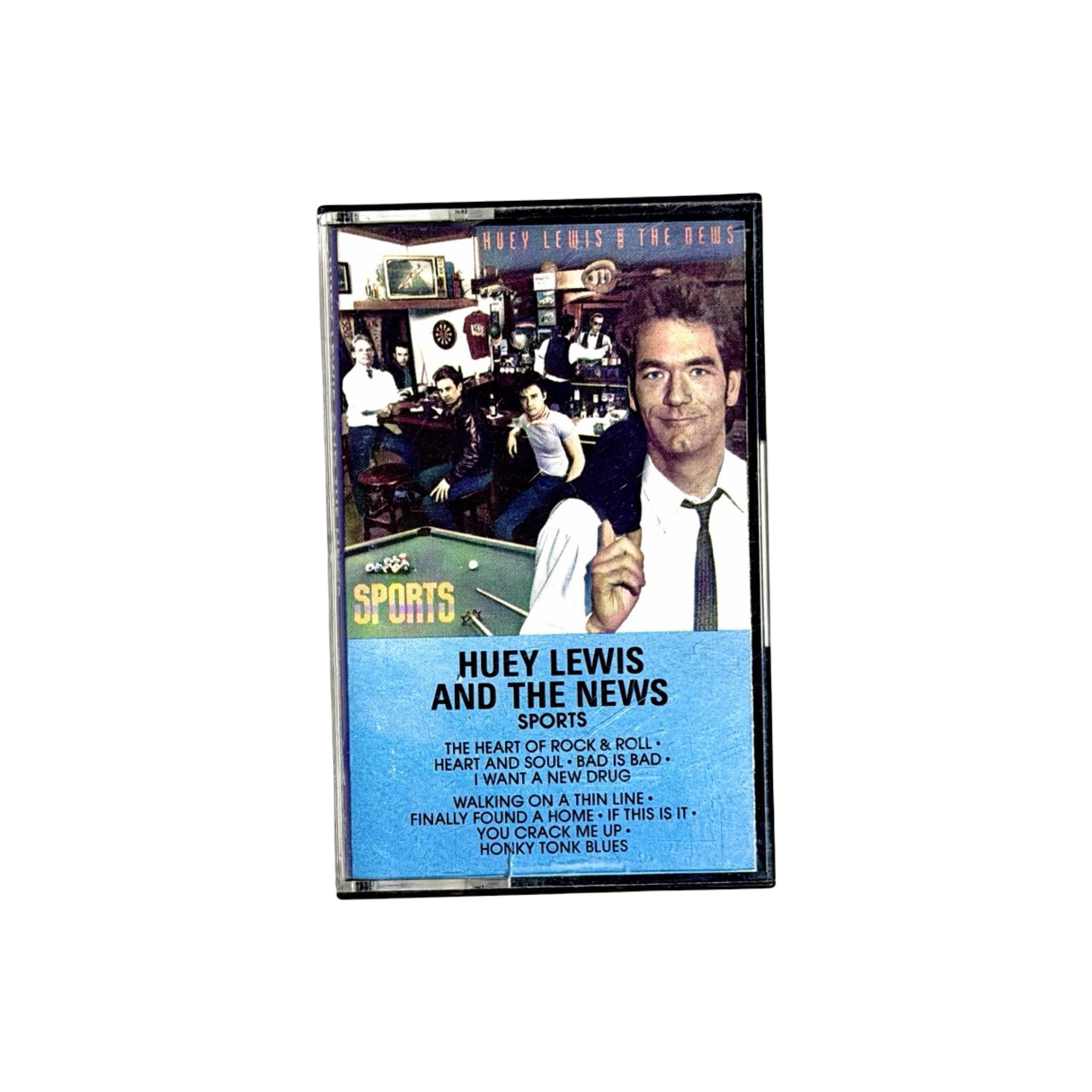 Huey Lewis and the News Sports cassette front cover