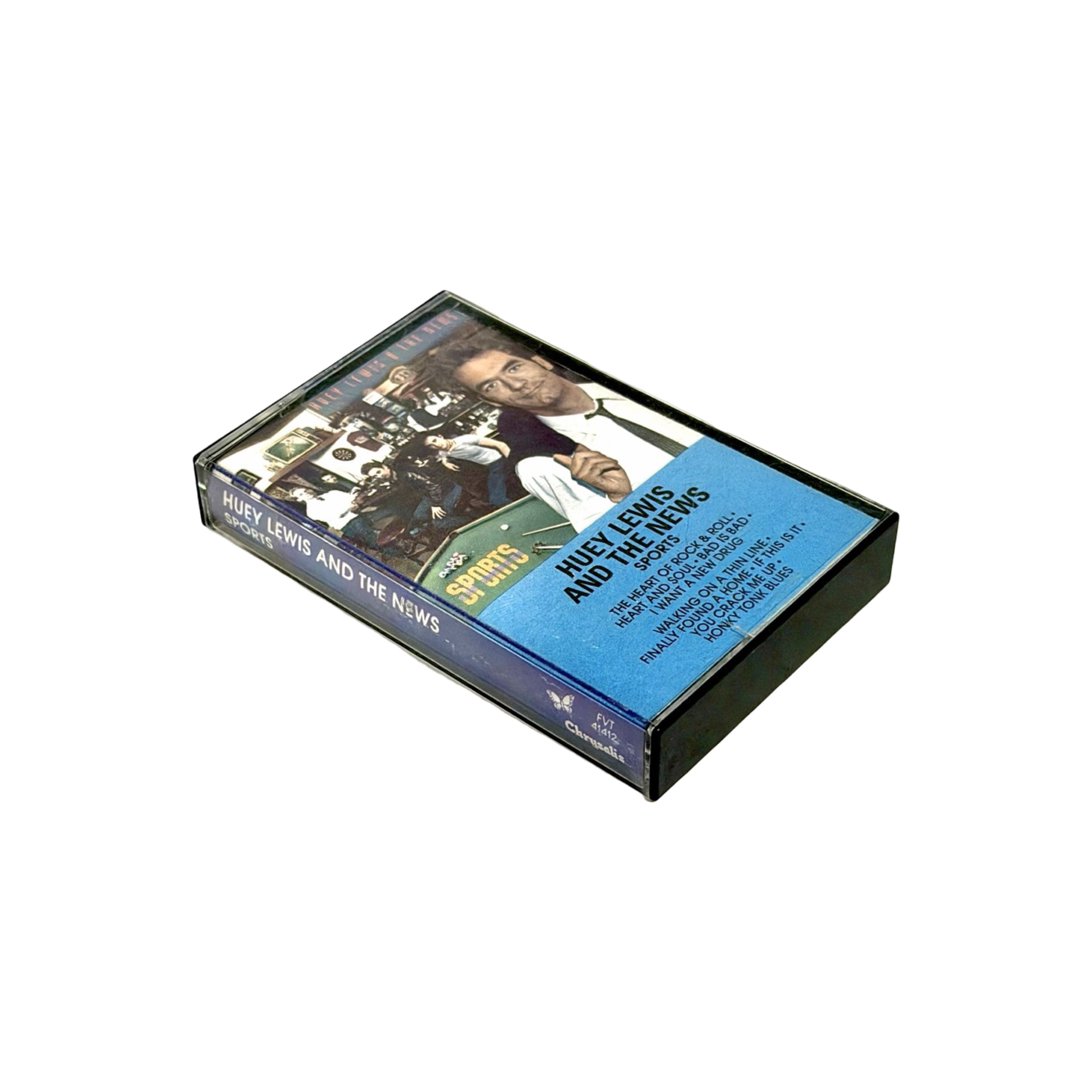 Huey Lewis and the News Sports cassette angle view