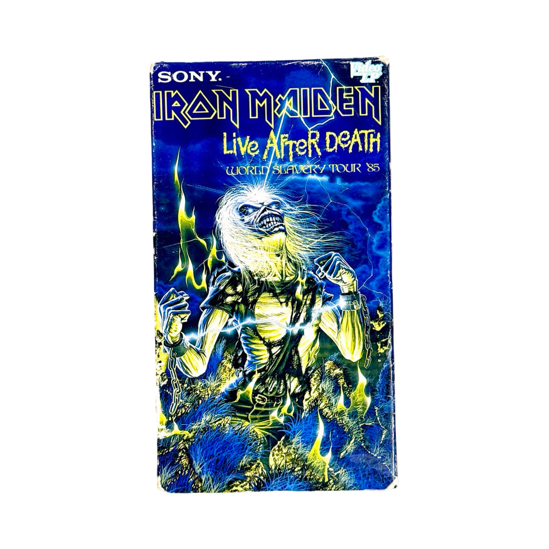Iron Maiden Live After Death VHS front cover