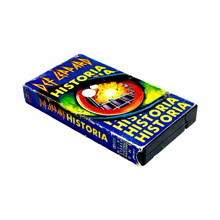 Def Leppard Historia VHS angle view