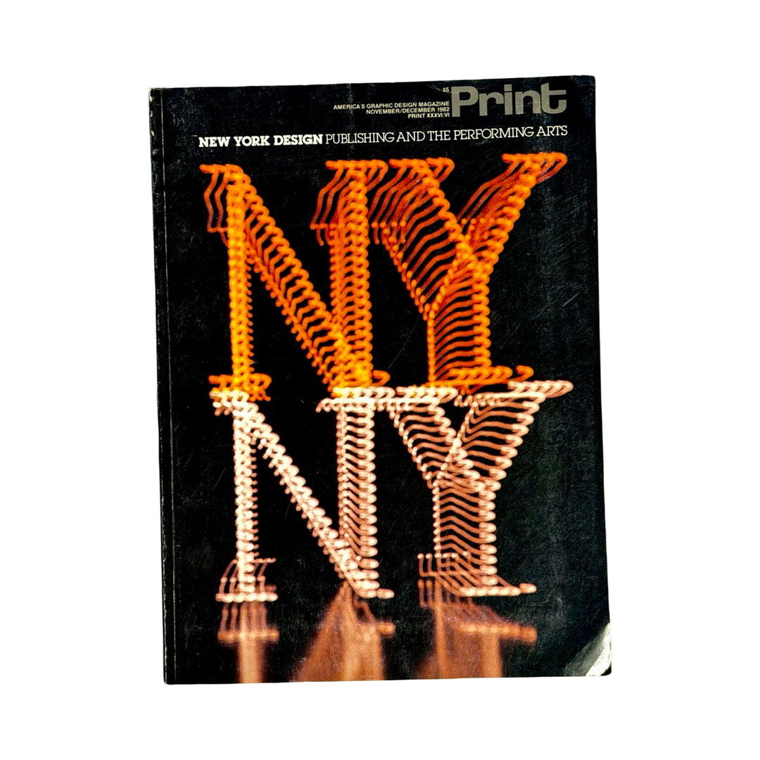 1982 Print Magazine New York Design Publishing and Performing Arts cover