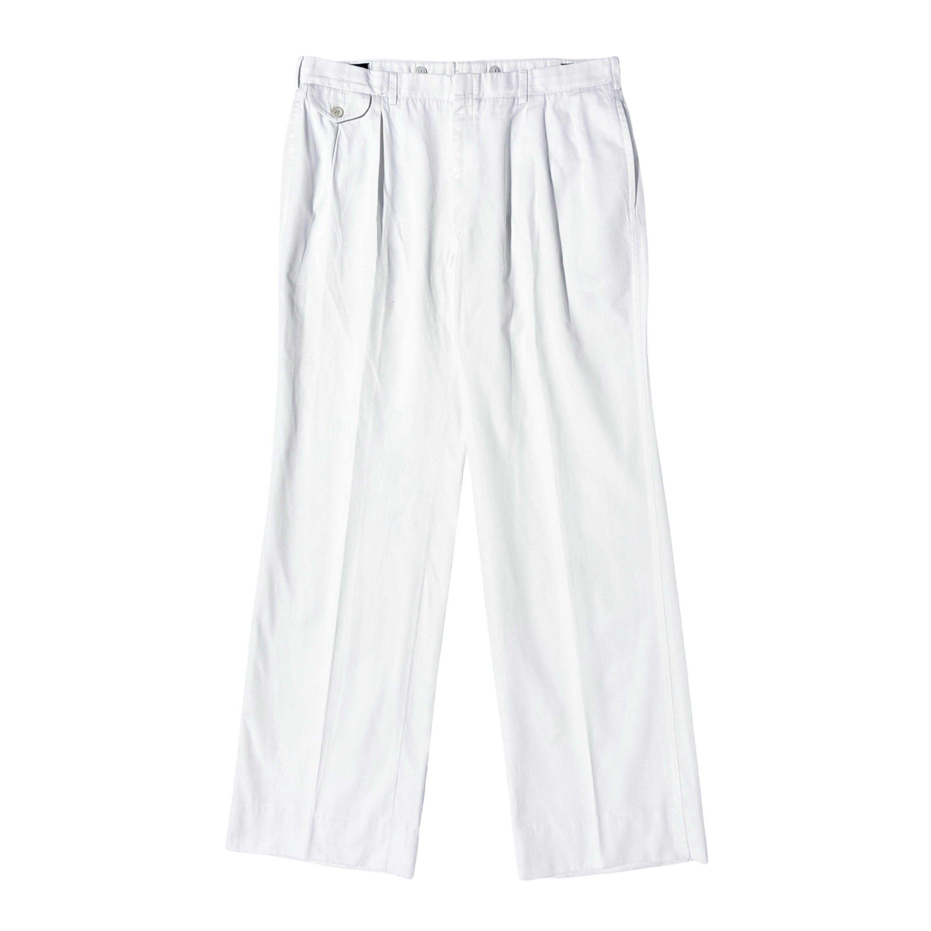 1990'S RALPH LAUREN MADE IN USA SILK/LINEN BLEND HIGH WAISTED