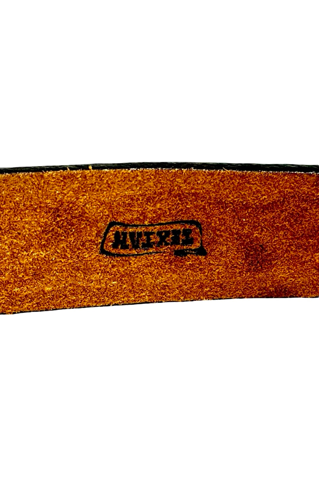 Texan leather belt brand stamp