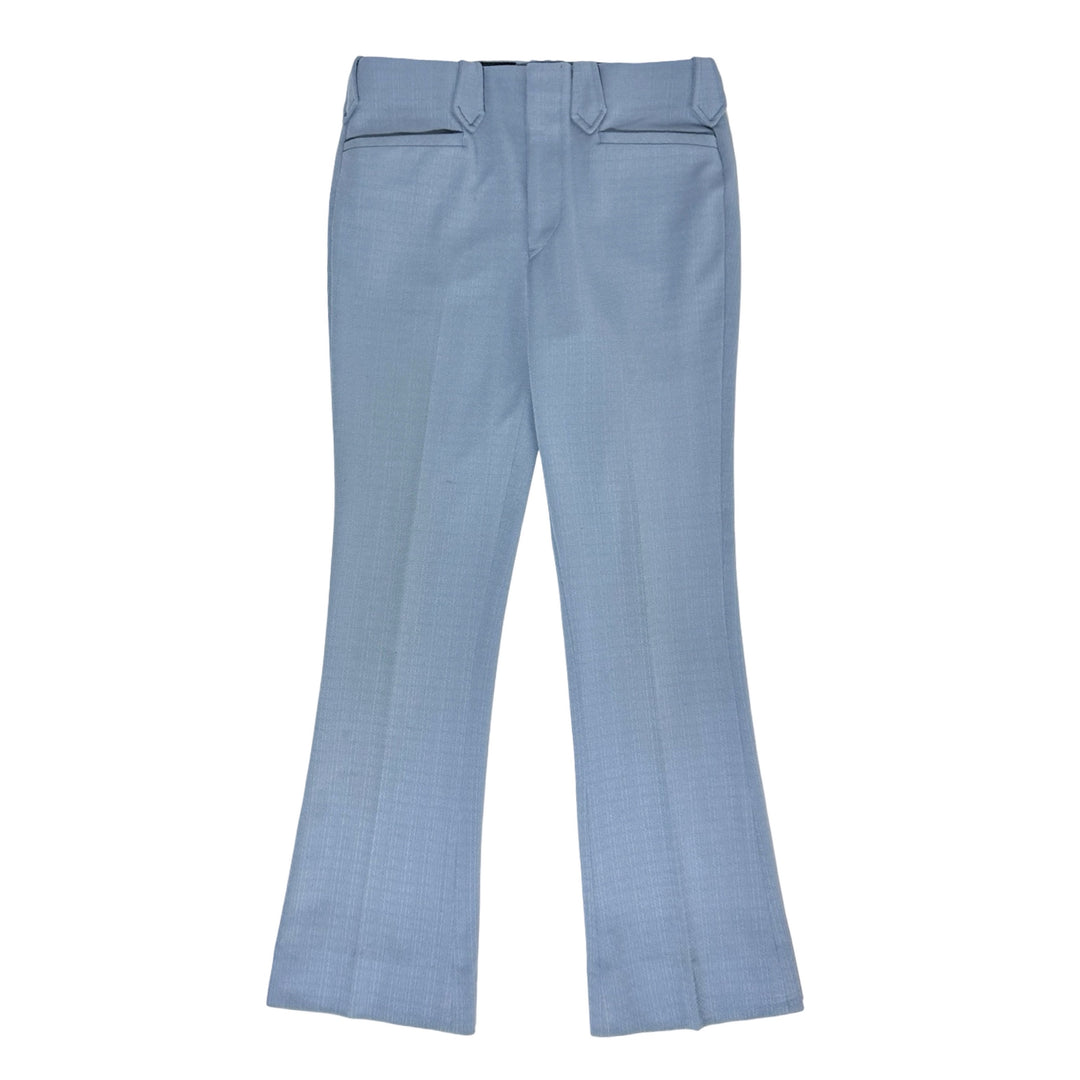 1960’S LASSO WESTERNWEAR MADE IN USA TEXTURED FROG POCKET FLARED LEG WESTERN PANTS 34 X 28