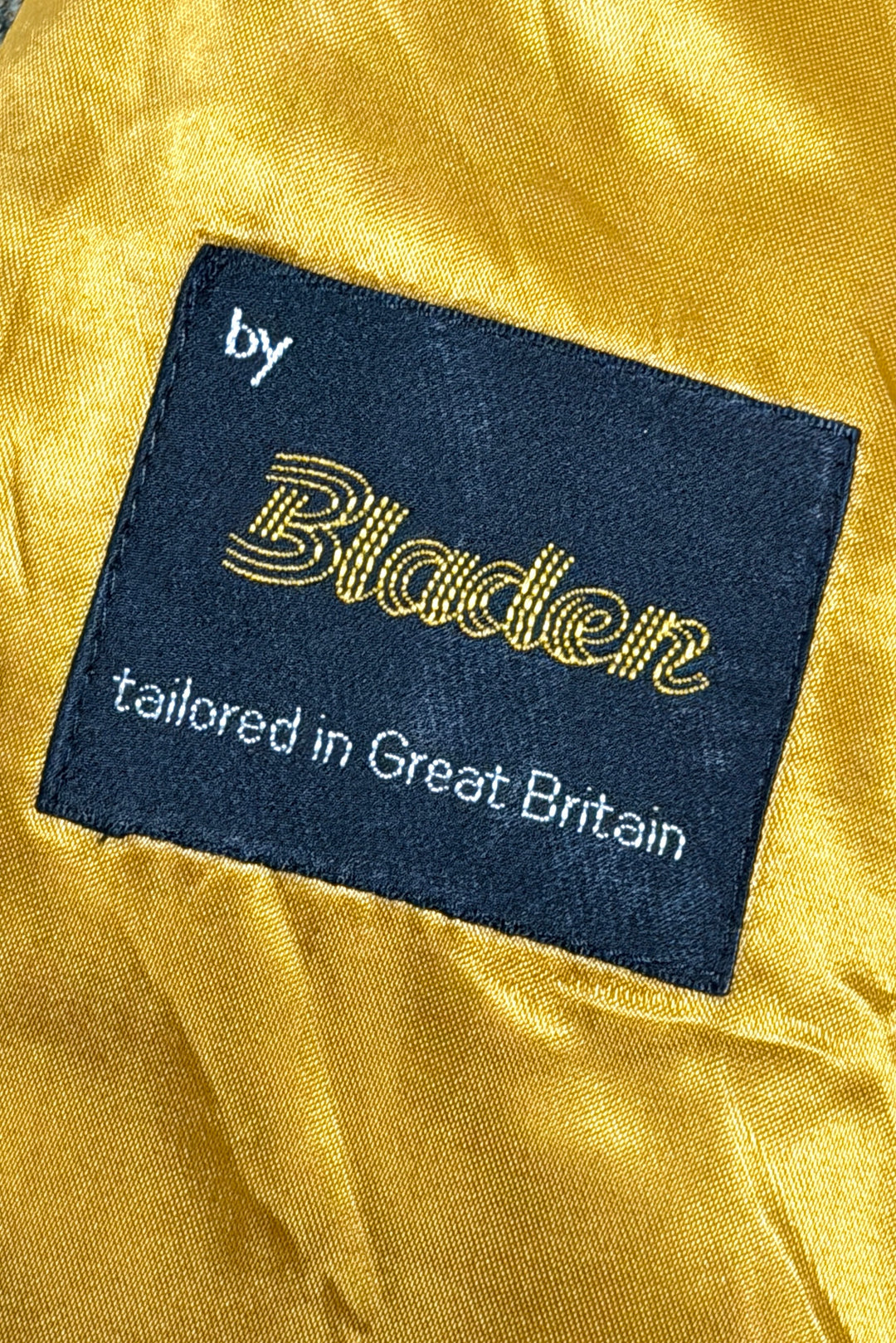 Bladen tailored in Great Britain label