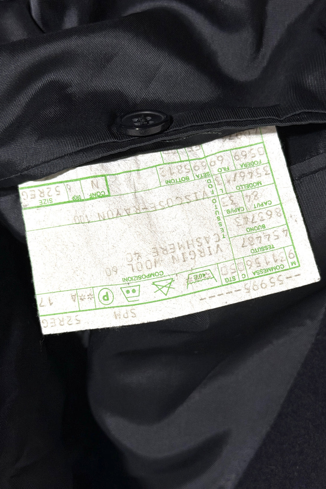 Composition and care tags