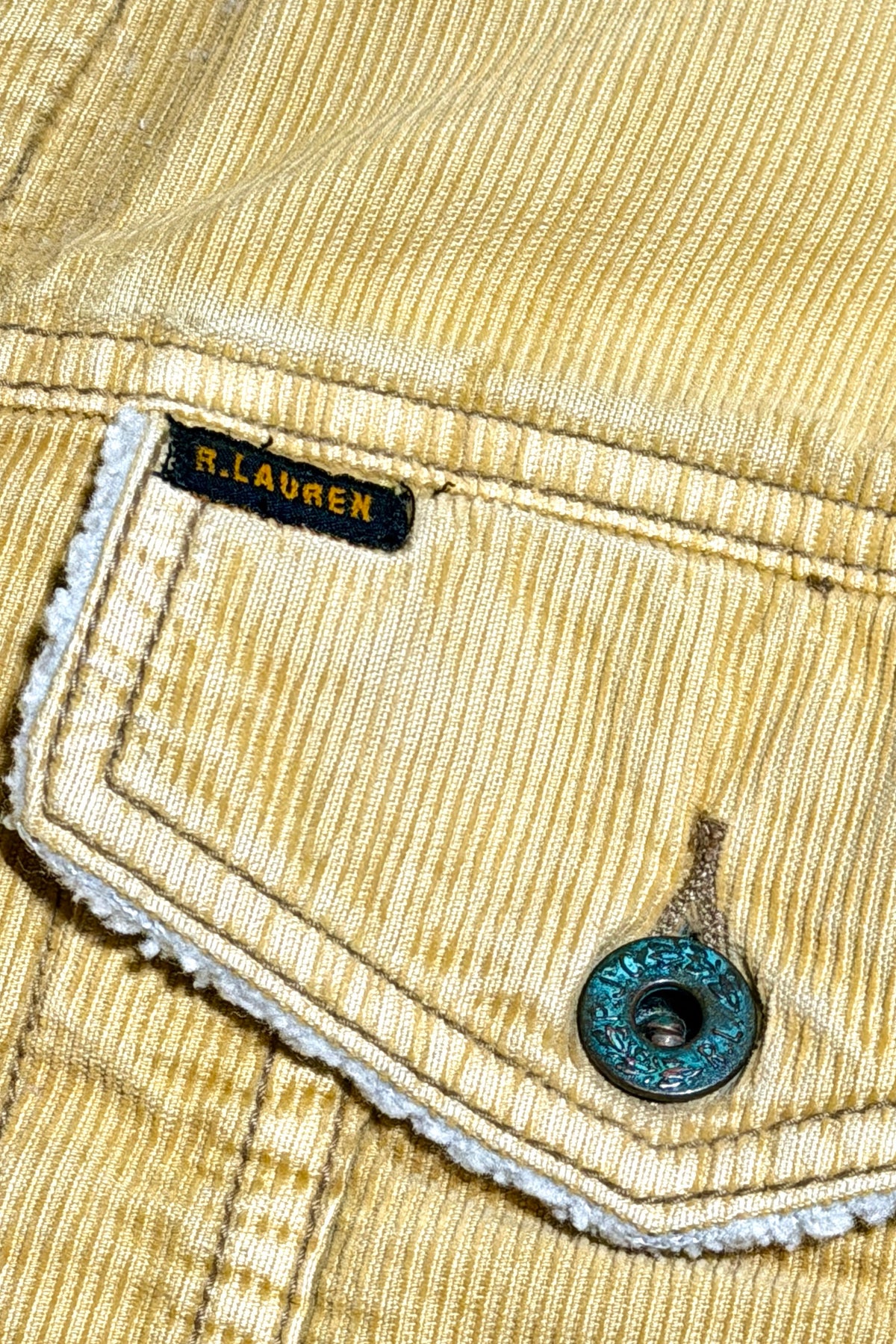 R.Lauren pocket tab and snap