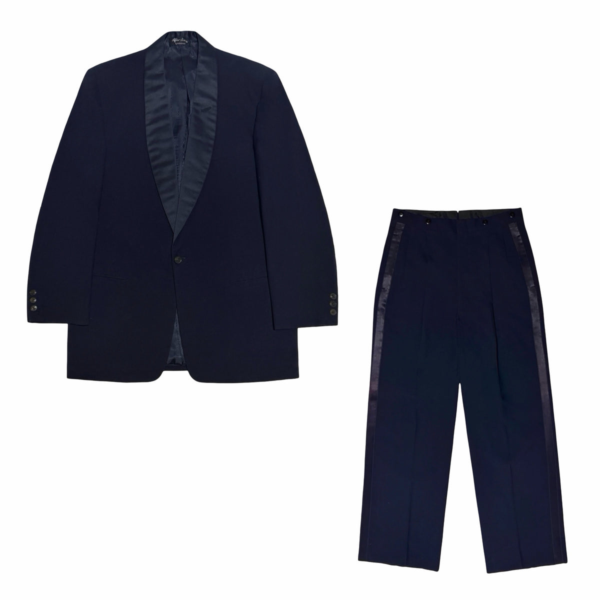 After Six tuxedo jacket and trousers set
