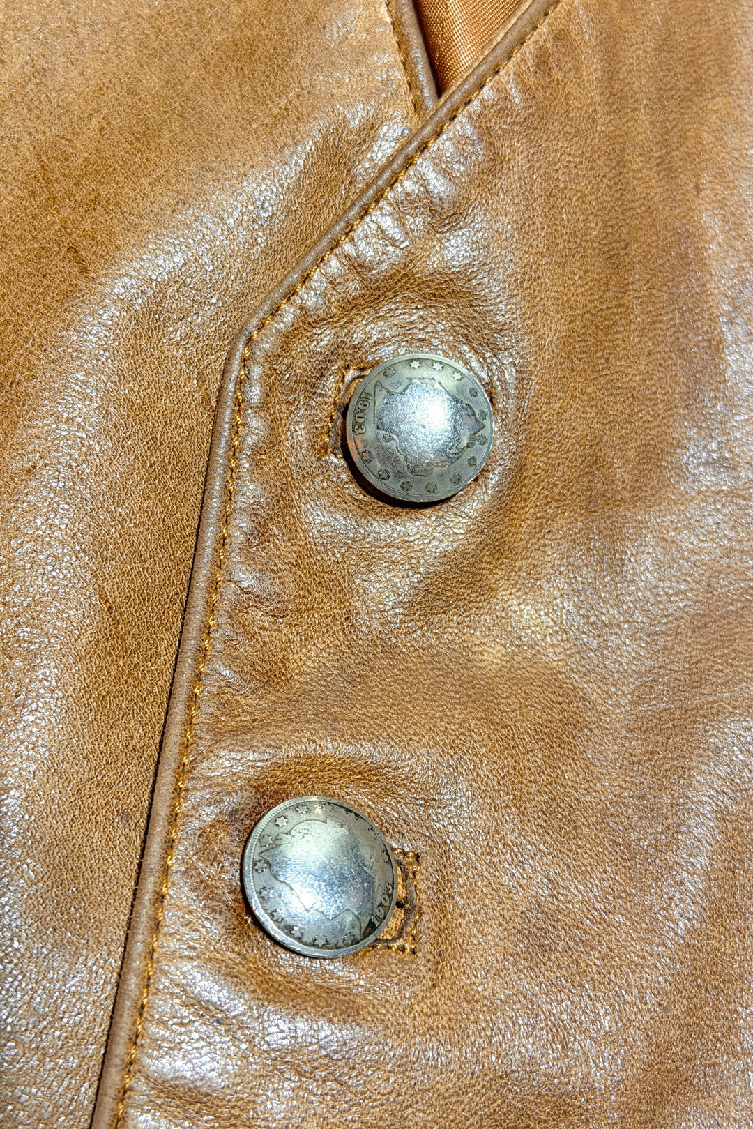 1903 Liberty nickel snap buttons