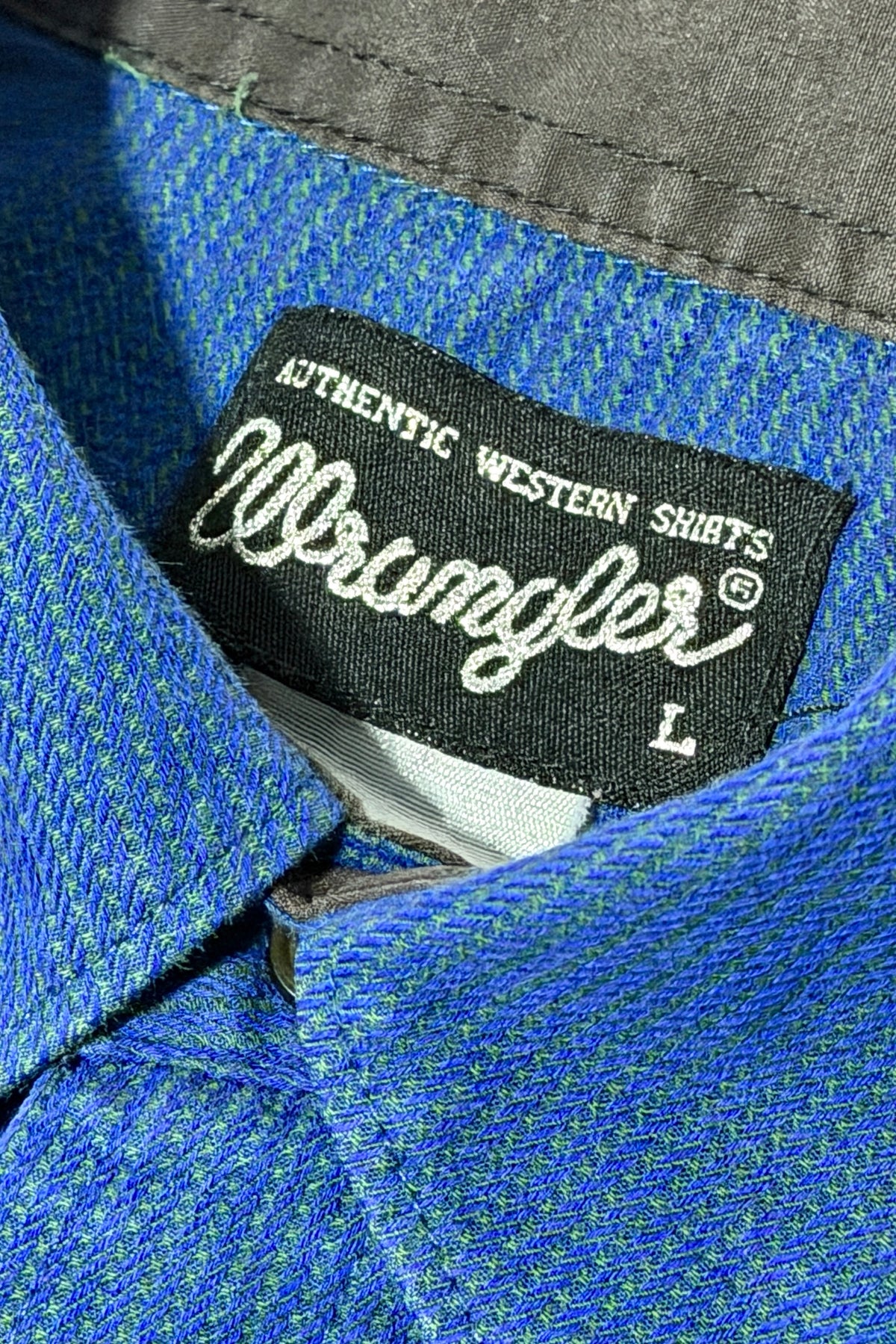 1990's Wrangler authentic western shirts label size L