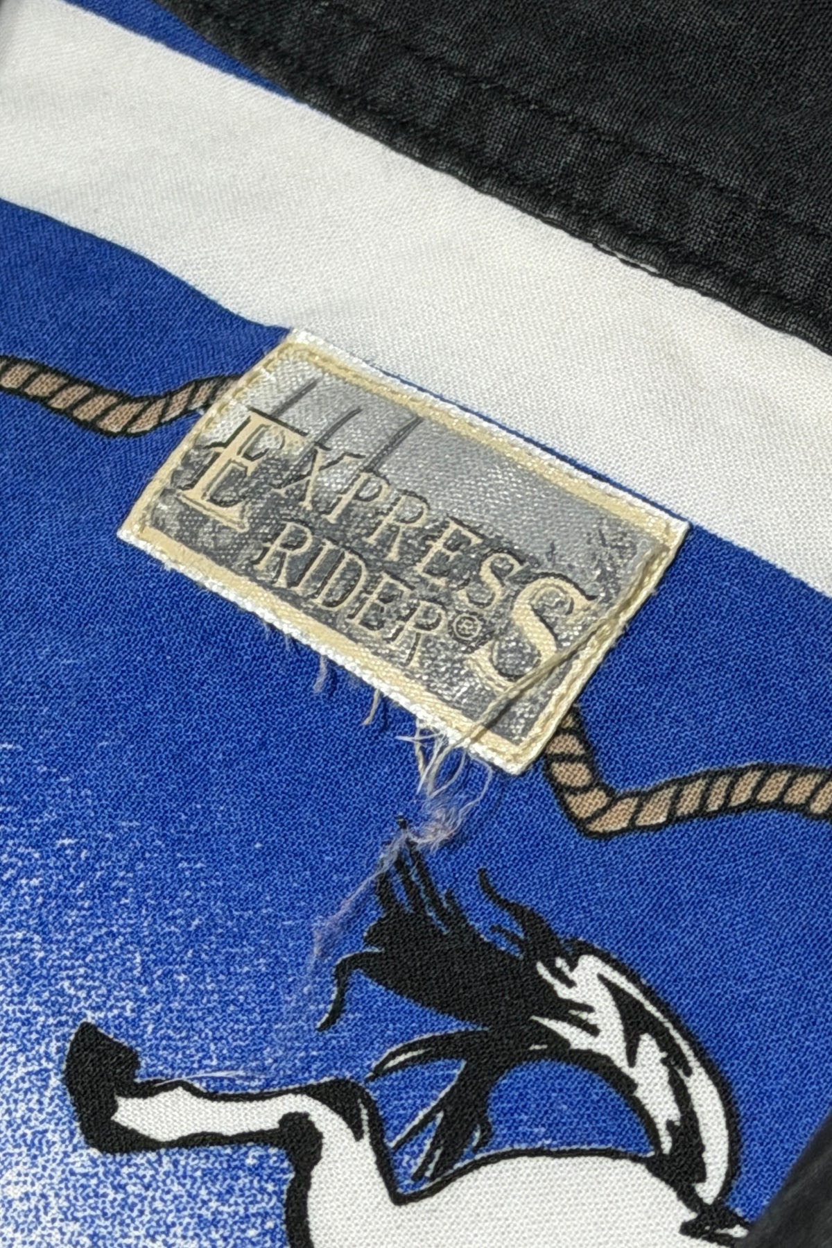 1980's Express Riders label frayed at neck