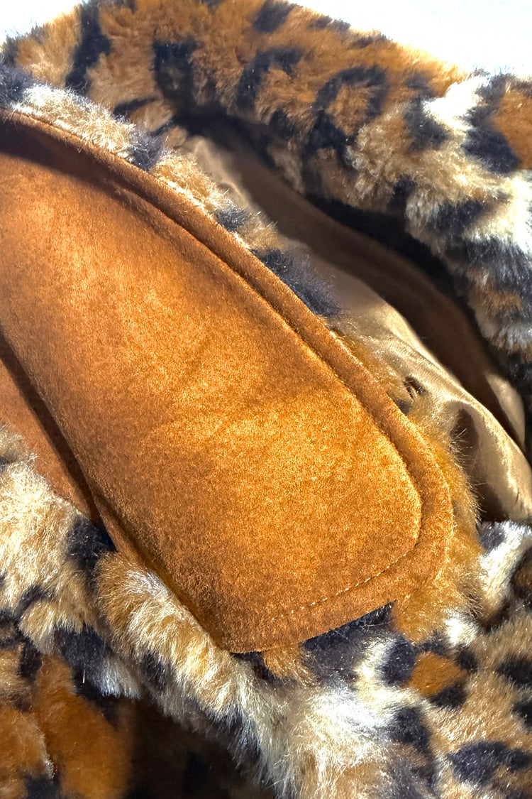 Faux suede trim detail
