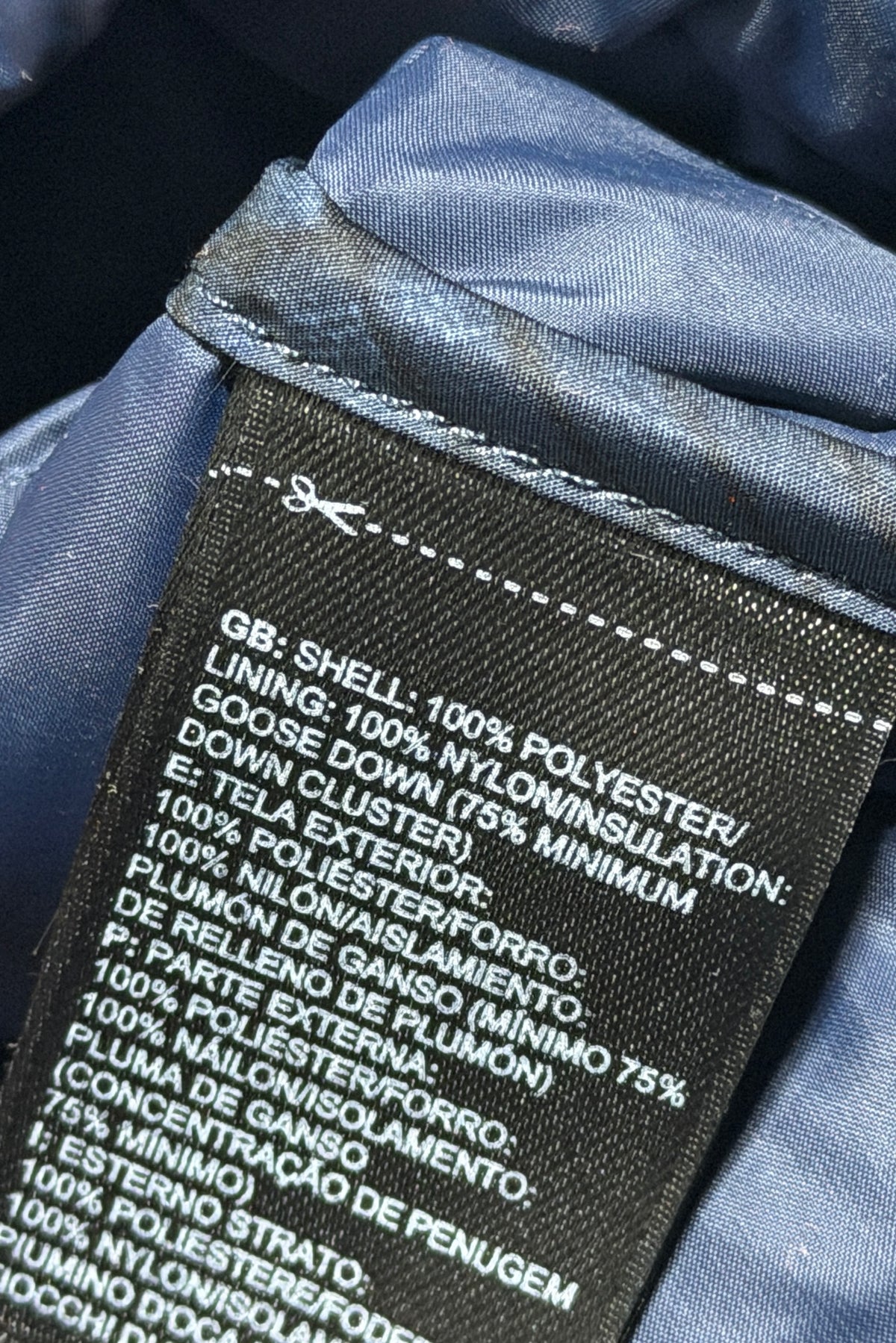 Content label goose down