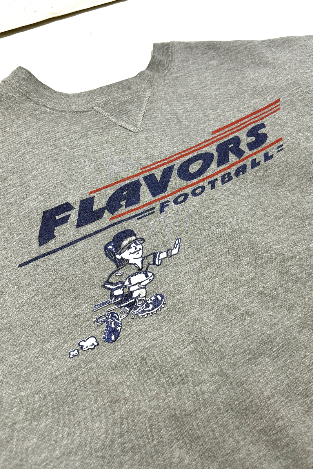 Flavors Football screenprint detail