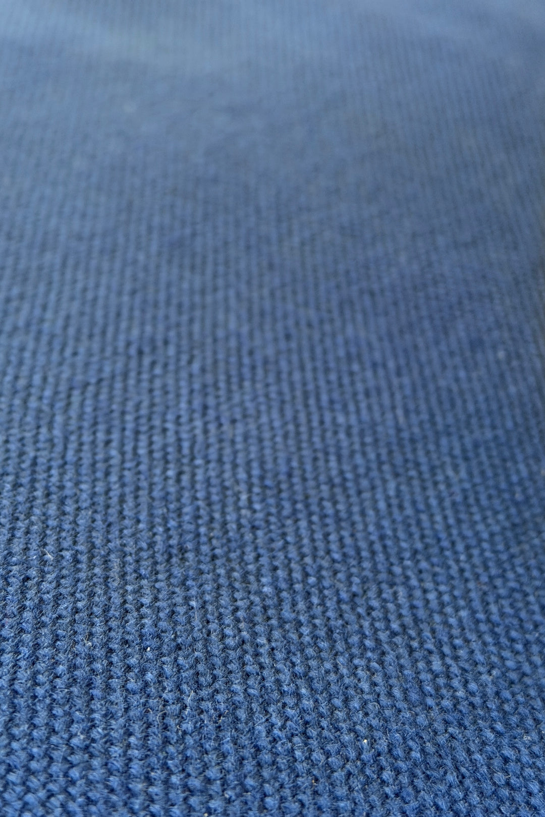 1987 Herman Miller Eames Upholstered DCM Blue Fabric on Molded Black Plastic &amp; Chrome Base Chair