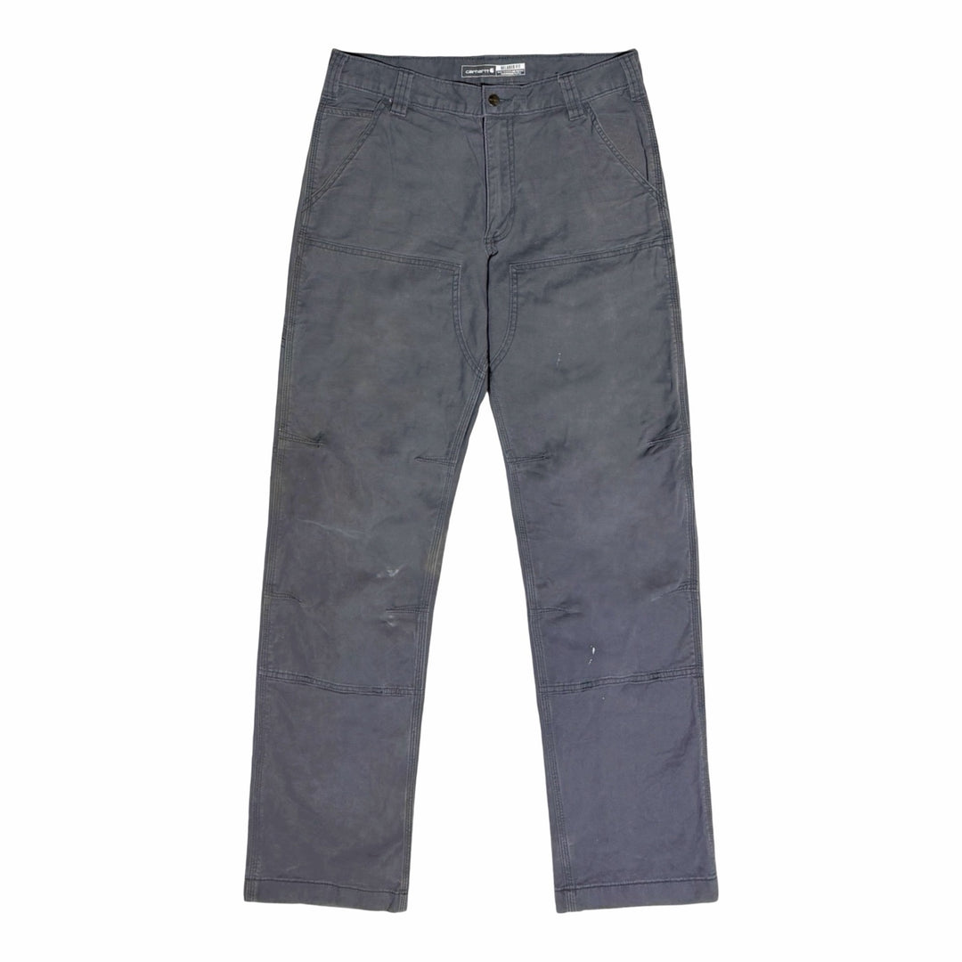 Carhartt faded slate grey double front carpenter pants
