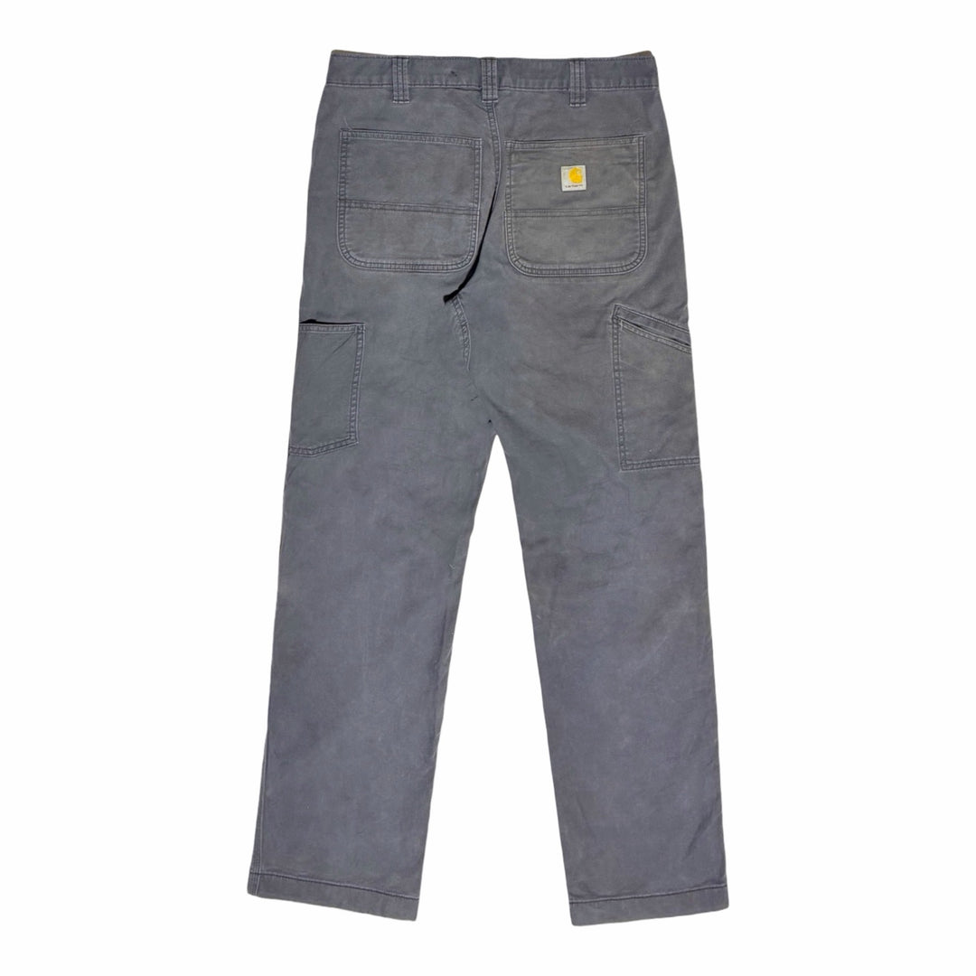 Carhartt faded slate grey double front carpenter pants