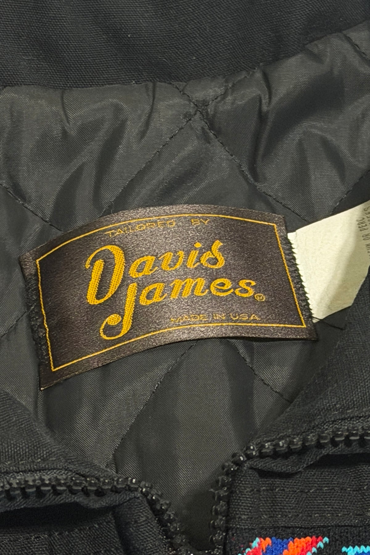 Davis James bomber jacket back