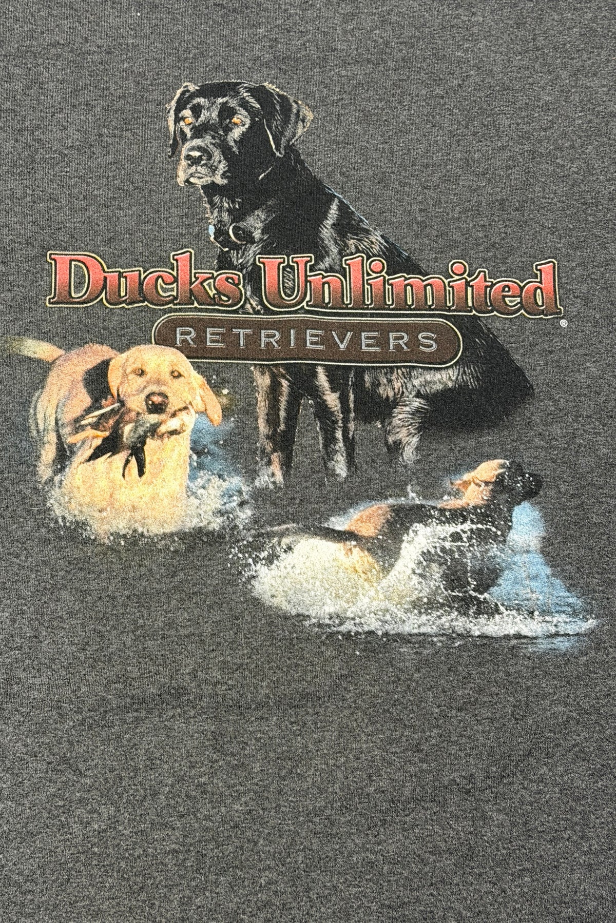 Ducks Unlimited Retrievers back print detail