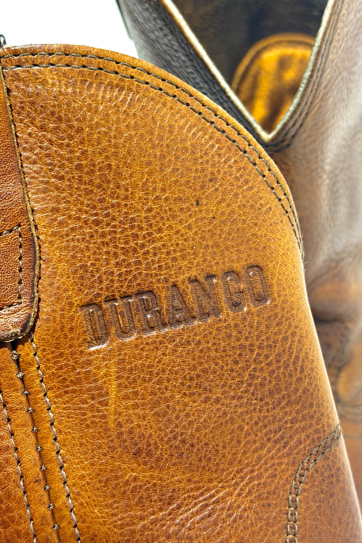 Durango roper boots back